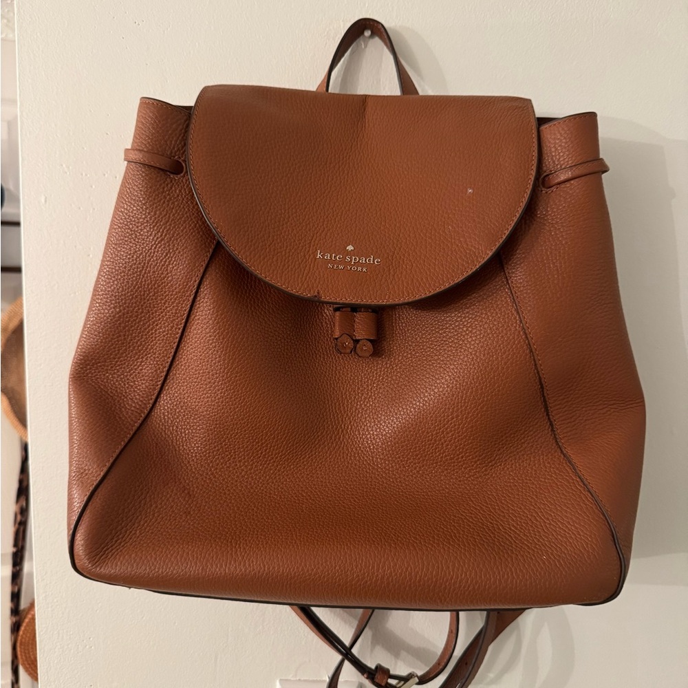 Kate Spade Tan Leather Backpack